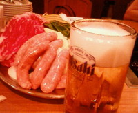 お肉とおいしいビール☆