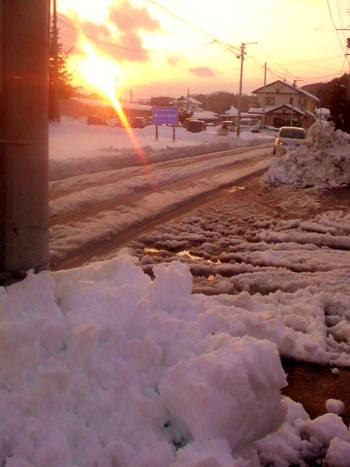 雪かきに・・・