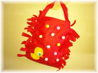 トモエ、初ハンドメイド〜レトロなあひるちゃんバッグ☆