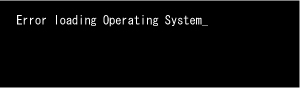 Error loading operating system