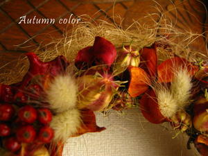 秋の装い＊autumn colorのリース