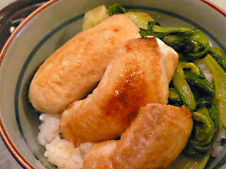 まかない飯レシピ/鮭の白子丼