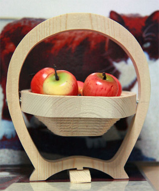 リンゴの器、oli○eさんのブログで知って作って見ました。