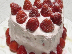 苺のハートケーキ♪