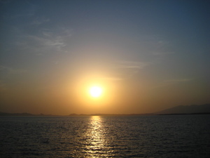 昨日の夕日☆