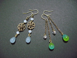 chama さんのガラスでピアス♪