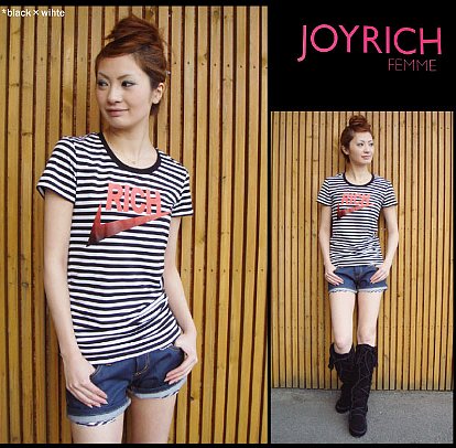 ”JOY RICH”半袖ロゴT