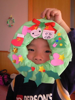 クリスマスリースo(^-^)o